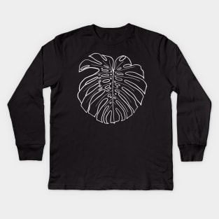 Monstera deliciosa Kids Long Sleeve T-Shirt